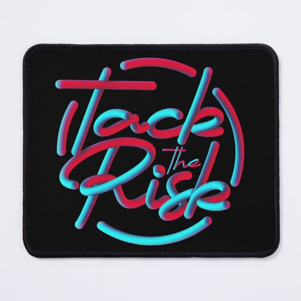 Item preview, Take the Risk – 3D Neon Typography Motivational Art designed and sold by StreetVibe-IND.