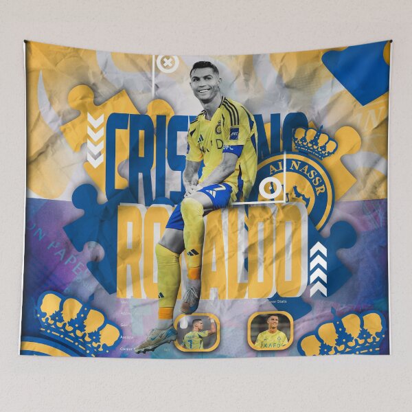 Item preview, Cristiano Ronaldo CR7 Al-Nassr - "The King" Jigsaw Collage designed and sold by Shopunte.