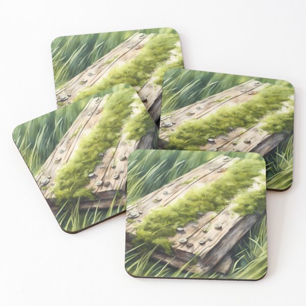 Item preview, Wooden Board with Moss designed and sold by CalmnessbyChoice.