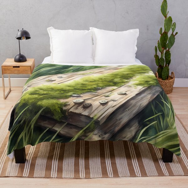 Item preview, Wooden Board with Moss designed and sold by CalmnessbyChoice.