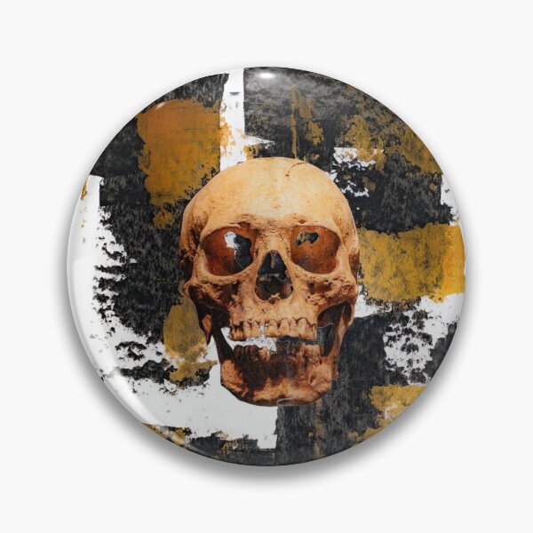 Item preview, Gold and Skull Acrylic Collage Skull designed and sold by Desolat23.