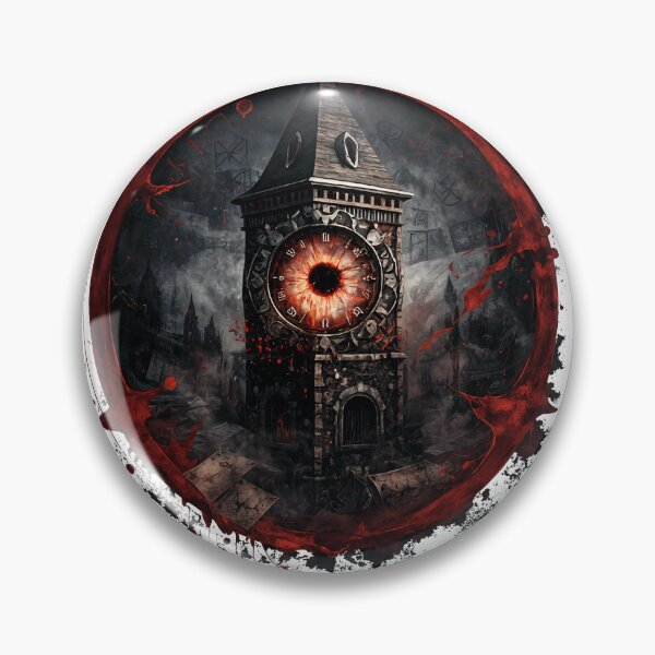 Item preview, A Blood splattered clocktower designed and sold by creative-cub.