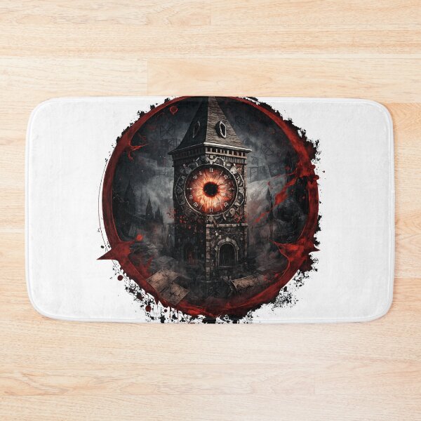 Item preview, A Blood splattered clocktower designed and sold by creative-cub.
