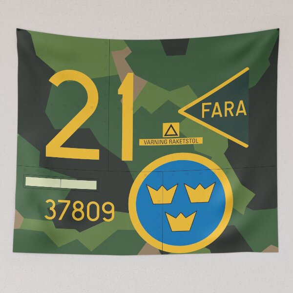 Item preview, Sweden JA 37 Viggen Aircraft Markings designed and sold by VoodooCircus.