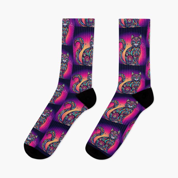 Item preview, Mystic Feline – Abstract Swirl Artwork designed and sold by Dogandesighn.