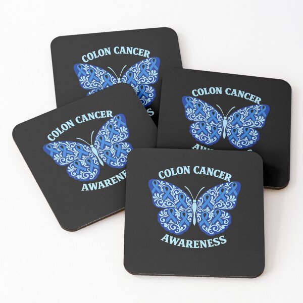 Item preview, Colorectal Colon Cancer Awareness Blue Ribbon Butterfly designed and sold by clothesy7.