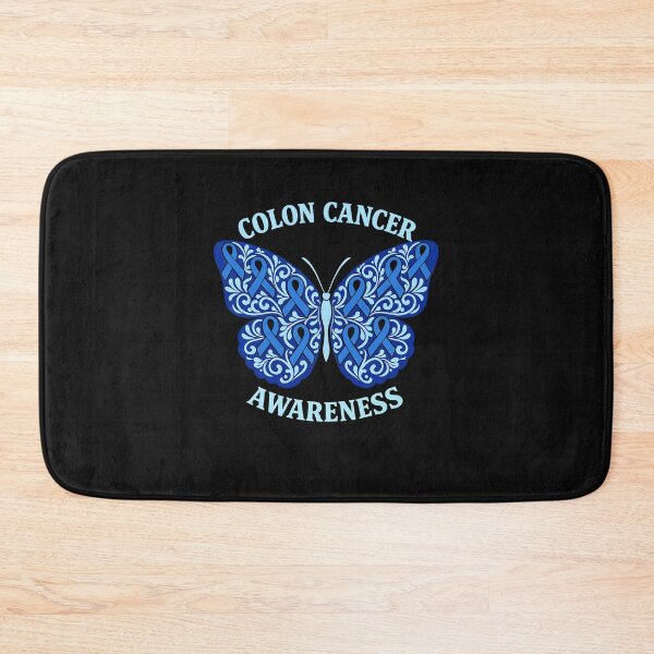 Item preview, Colorectal Colon Cancer Awareness Blue Ribbon Butterfly designed and sold by clothesy7.