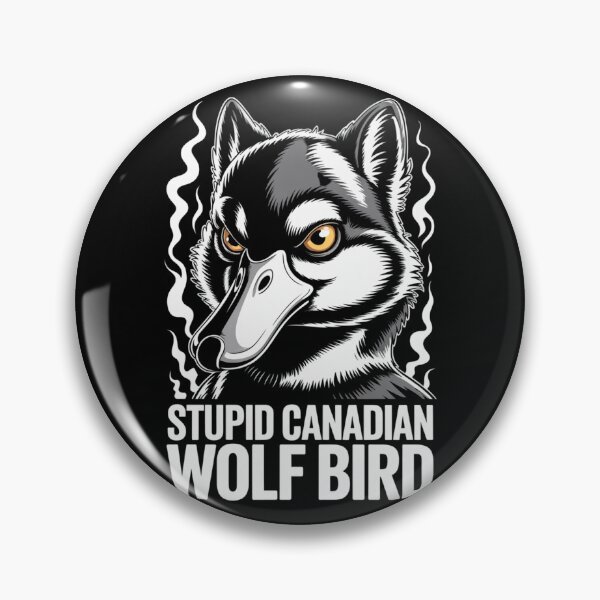 Item preview, Stupid Canadian Wolf Bird - Intense Smoke Frame Close-Up Design designed and sold by DarylWelsh2024.