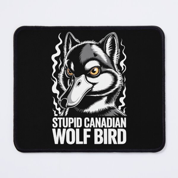Item preview, Stupid Canadian Wolf Bird - Intense Smoke Frame Close-Up Design designed and sold by DarylWelsh2024.