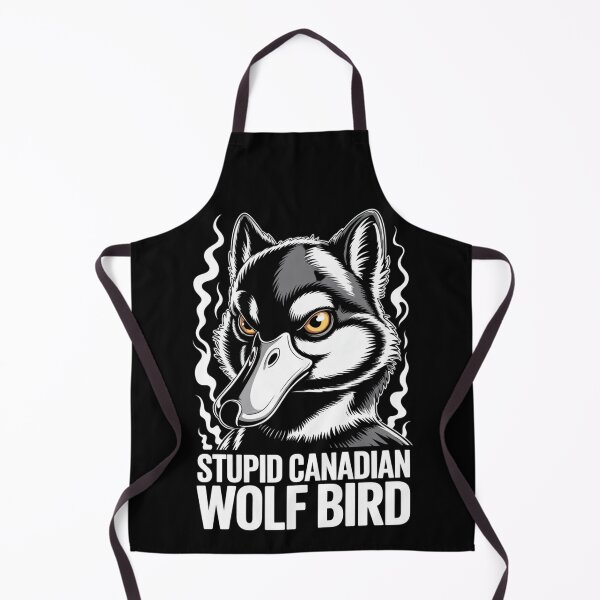 Item preview, Stupid Canadian Wolf Bird - Intense Smoke Frame Close-Up Design designed and sold by DarylWelsh2024.
