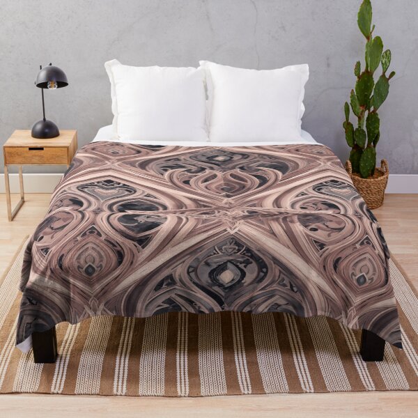 Item preview, Organic Gothic Curve Pattern in Pale Mauve and Warm Gray designed and sold by mari0n980.