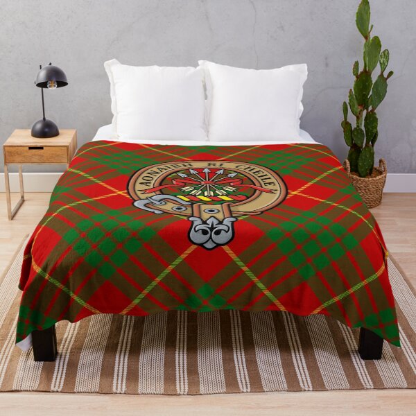 Item preview, Clan Cameron Crest over Tartan designed and sold by sifis.
