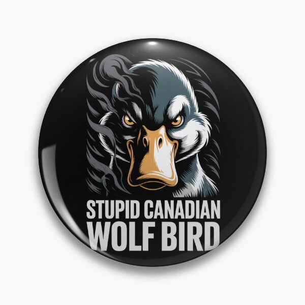 Item preview, Stupid Canadian Wolf Bird - Dark Teal Orange Smoke Portrait Design designed and sold by DarylWelsh2024.