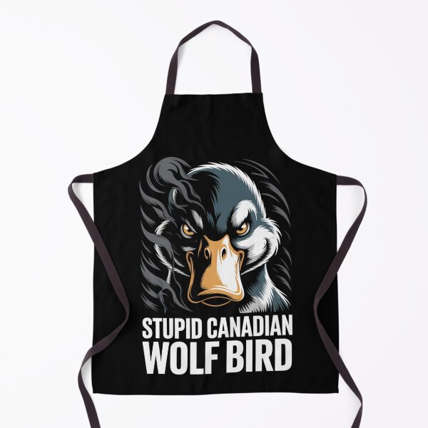 Item preview, Stupid Canadian Wolf Bird - Dark Teal Orange Smoke Portrait Design designed and sold by DarylWelsh2024.