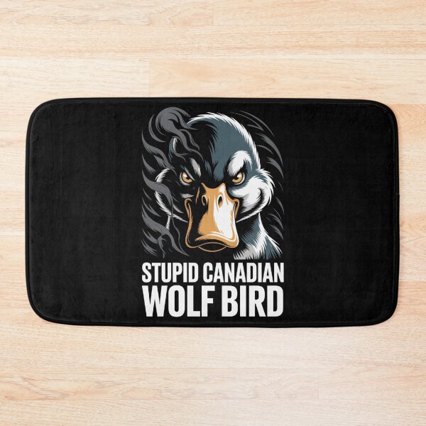 Item preview, Stupid Canadian Wolf Bird - Dark Teal Orange Smoke Portrait Design designed and sold by DarylWelsh2024.