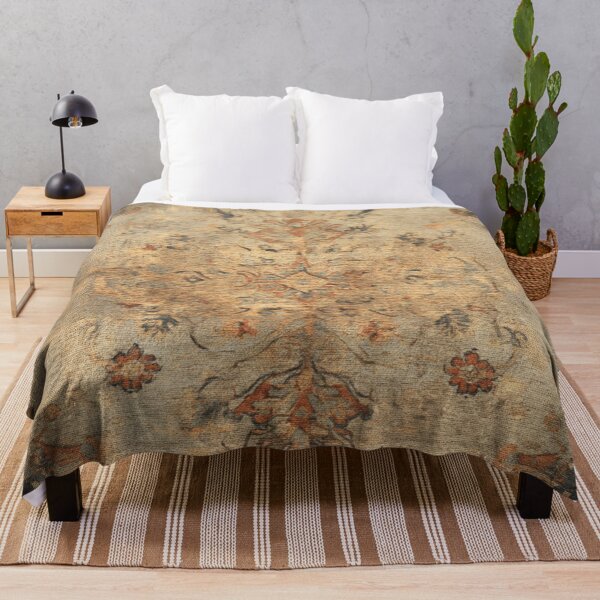 Item preview, Silk Chinese Sand Carpet Old World Charm Pattern designed and sold by GrinGalore.