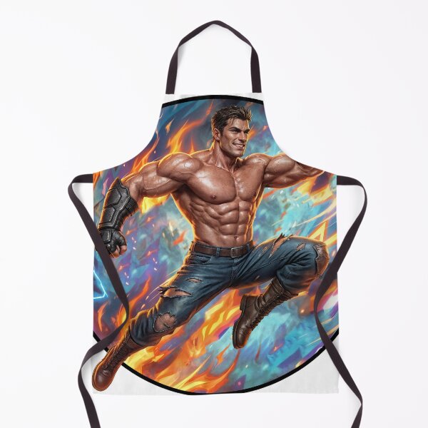 Item preview, Power Surge – Explosive Retro Action Art designed and sold by ForeverPrintsOK.