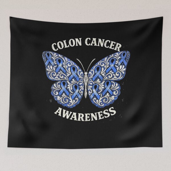 Item preview, Vintage Butterfly Colon Cancer Colorectal Cancer Awareness Men Women designed and sold by clothesy7.