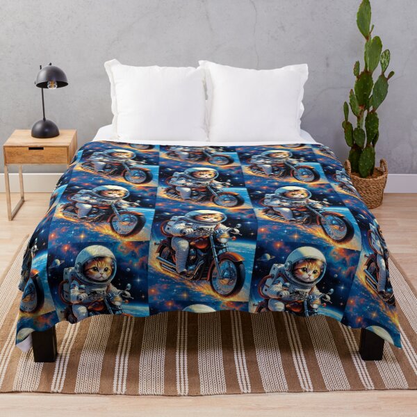 Item preview, Space Rider Cat – Astronaut Motorcycle Adventure designed and sold by Dogandesighn.