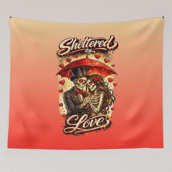 Item preview, Sheltered by Love  | Valentine Skeleton  designed and sold by skkyfaithArtz.