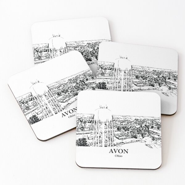 Item preview, Avon OH - Ink Cityscape Illustration designed and sold by Lakeric Cityscapes.