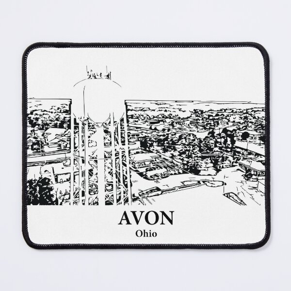Item preview, Avon OH - Ink Cityscape Illustration designed and sold by Lakeric Cityscapes.