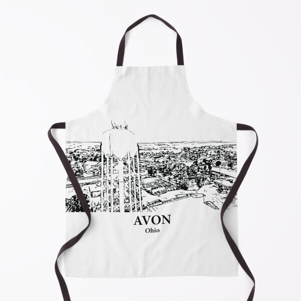 Item preview, Avon OH - Ink Cityscape Illustration designed and sold by Lakeric Cityscapes.