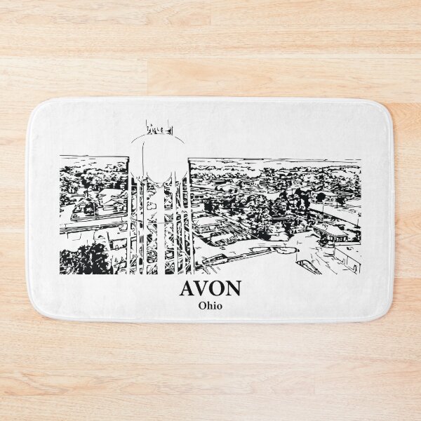 Item preview, Avon OH - Ink Cityscape Illustration designed and sold by Lakeric Cityscapes.