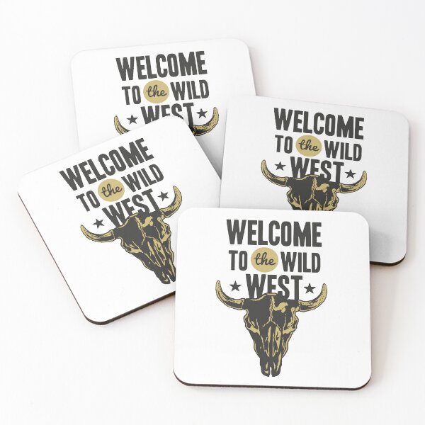 Item preview, Welcome to the Wild West – Western Skull Quote Design designed and sold by Minimal Vibe Studio.