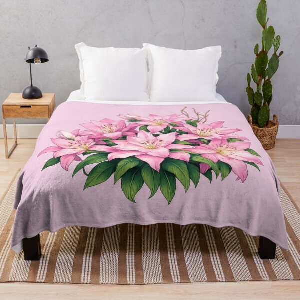 Item preview, Pink Alstroemeria Embraced by Green Leaves designed and sold by NatureFloralArts.