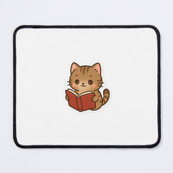 Item preview, Cat Reading a Book designed and sold by jensenlovescats.