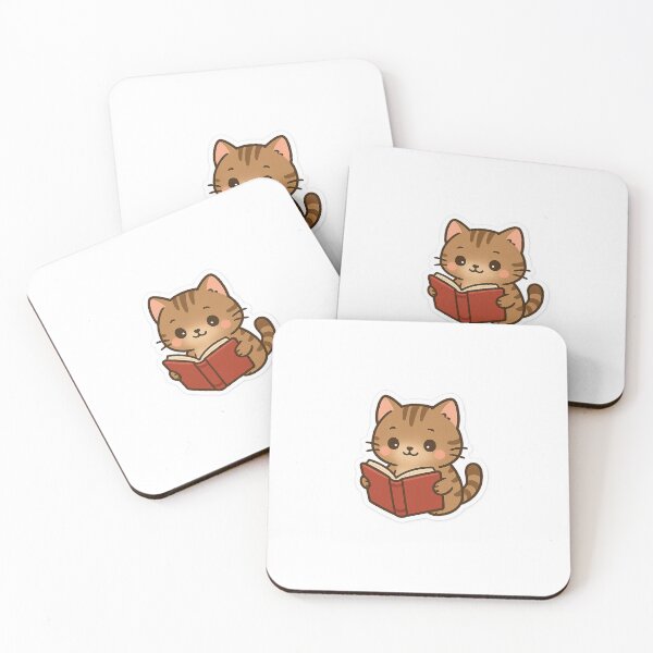 Item preview, Cat Reading a Book designed and sold by jensenlovescats.