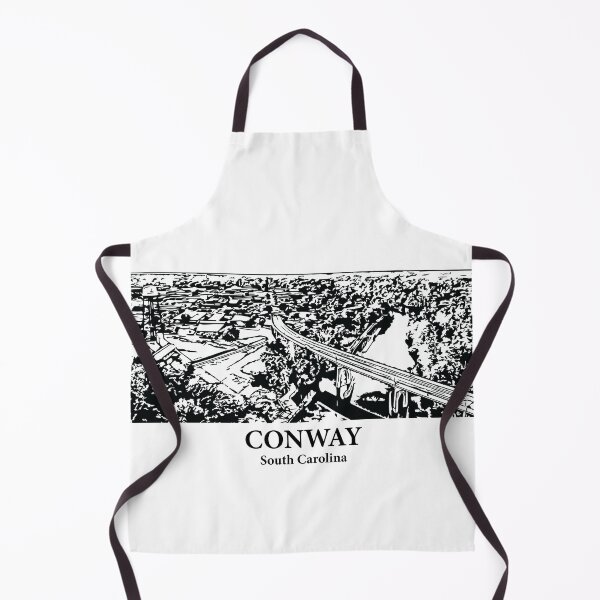 Item preview, Conway SC - Ink Cityscape Illustration designed and sold by Lakeric Cityscapes.