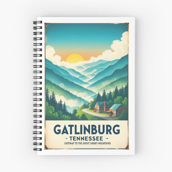 Item preview, Gatlinburg Tennessee Smoky Mountains – Retro Travel Poster designed and sold by bobparduephoto.