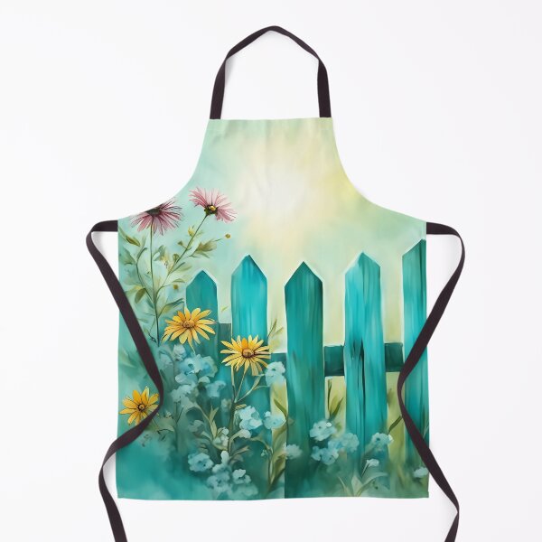 Item preview, Turquoise Cottage Fence designed and sold by CalmnessbyChoice.