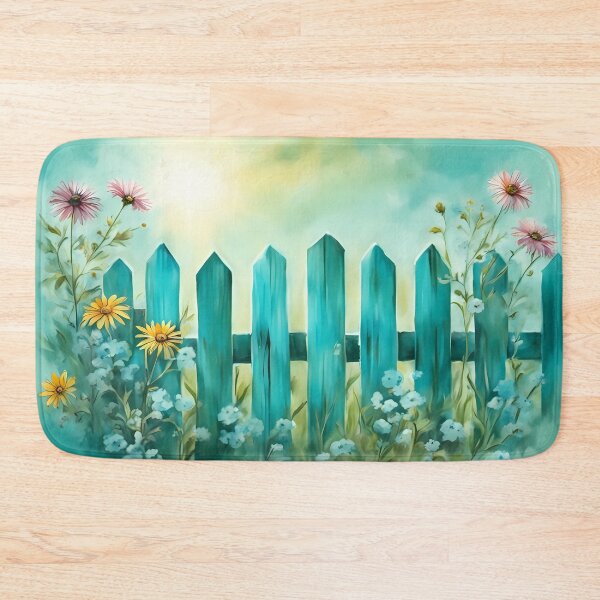 Item preview, Turquoise Cottage Fence designed and sold by CalmnessbyChoice.