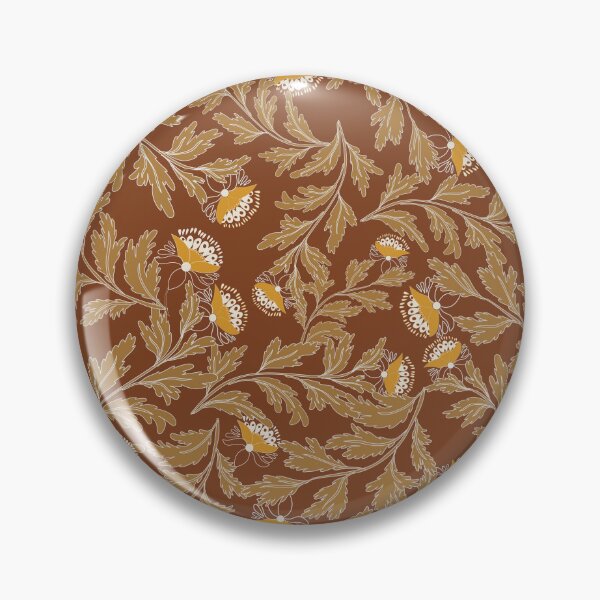 Item preview, Seamless brown Boho pattern featuring vintage-inspired tribal and geometric elements designed and sold by Line-Aura.