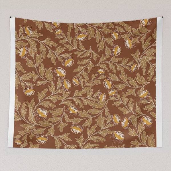 Item preview, Seamless brown Boho pattern featuring vintage-inspired tribal and geometric elements designed and sold by Line-Aura.