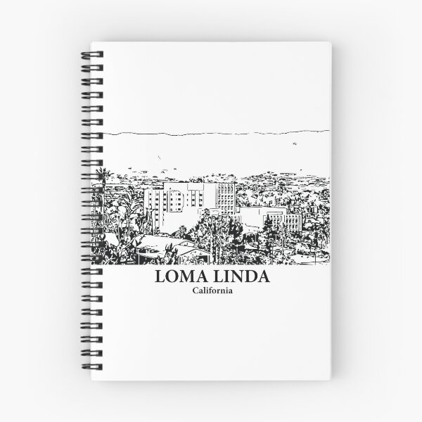 Item preview, Loma Linda CA - Ink Cityscape Illustration designed and sold by Lakeric.