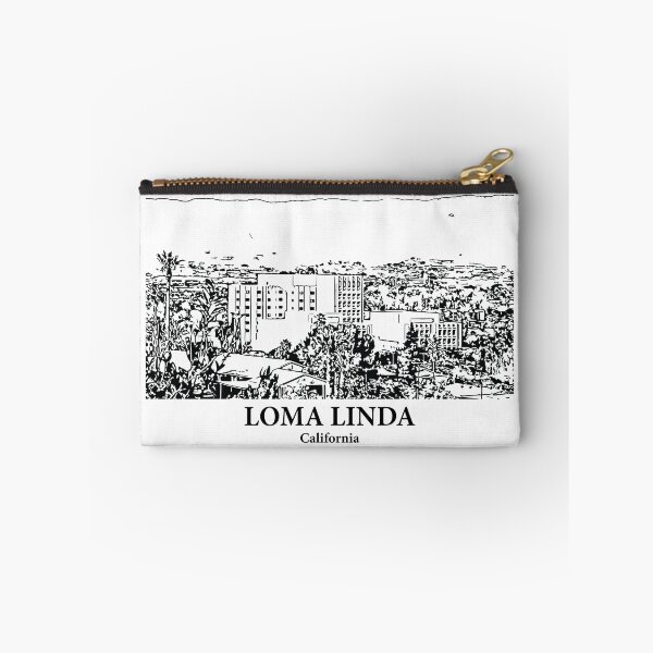 Item preview, Loma Linda CA - Ink Cityscape Illustration designed and sold by Lakeric Cityscapes.