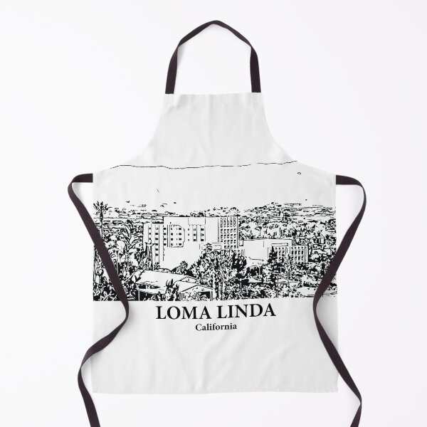 Item preview, Loma Linda CA - Ink Cityscape Illustration designed and sold by Lakeric Cityscapes.