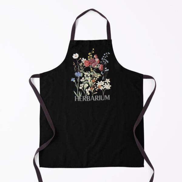 Item preview, Herbarium flowers on black background designed and sold by FlowerFolie.