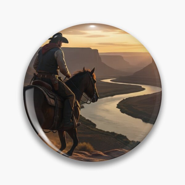 Item preview, Western Rider Overlooking the Canyon designed and sold by johanboliem.