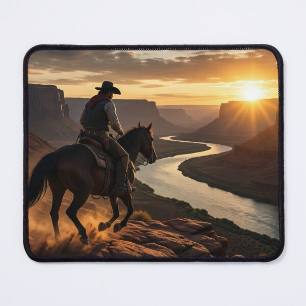 Item preview, Western Rider Overlooking the Canyon designed and sold by johanboliem.