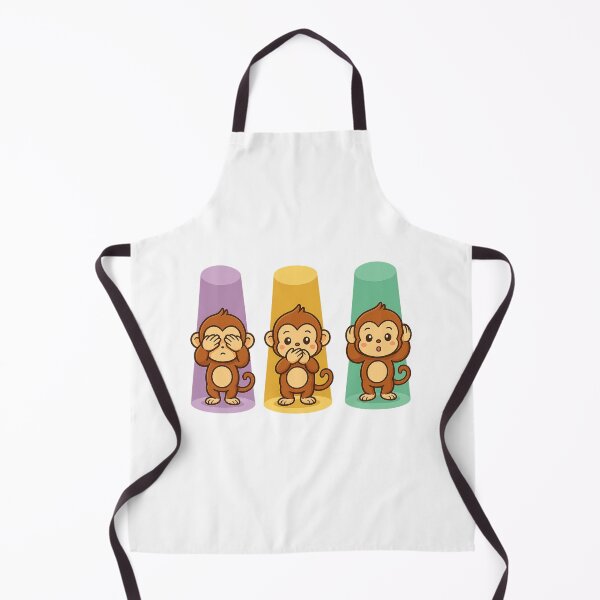 Item preview, See No Evil Hear No Evil Speak No Evil – Cute Monkey Trio Illustration designed and sold by thesmilngnature.