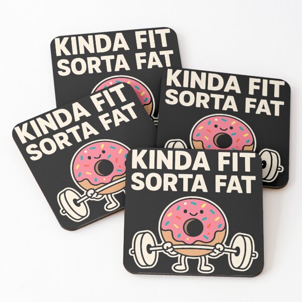 Item preview, Kinda Fit Sorta Fat - Funny Lifting Donut designed and sold by ZBIFBOUETLA.