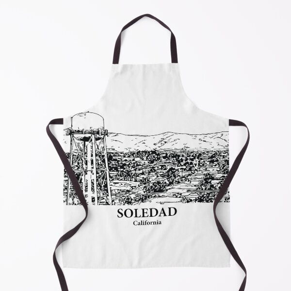 Item preview, Soledad CA - Ink Cityscape Illustration designed and sold by Lakeric Cityscapes.