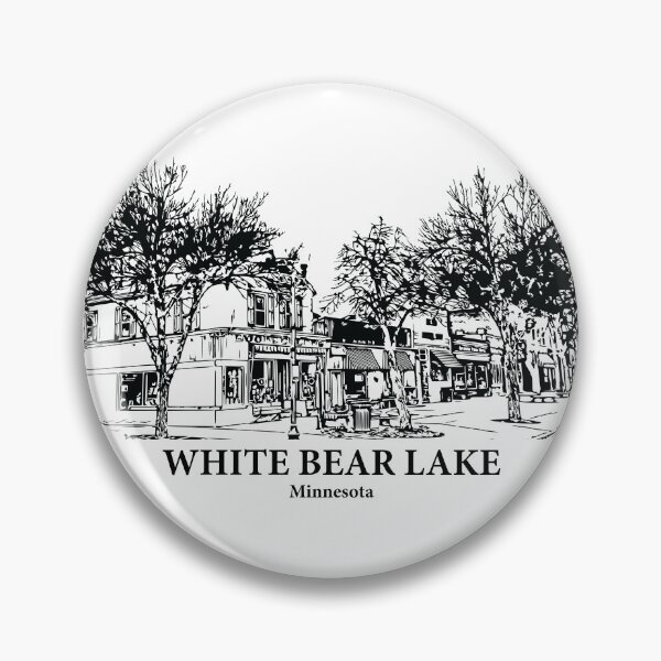 Item preview, White Bear Lake MN - Ink Cityscape Illustration designed and sold by Lakeric.