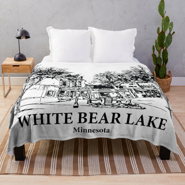 Item preview, White Bear Lake MN - Ink Cityscape Illustration designed and sold by Lakeric.