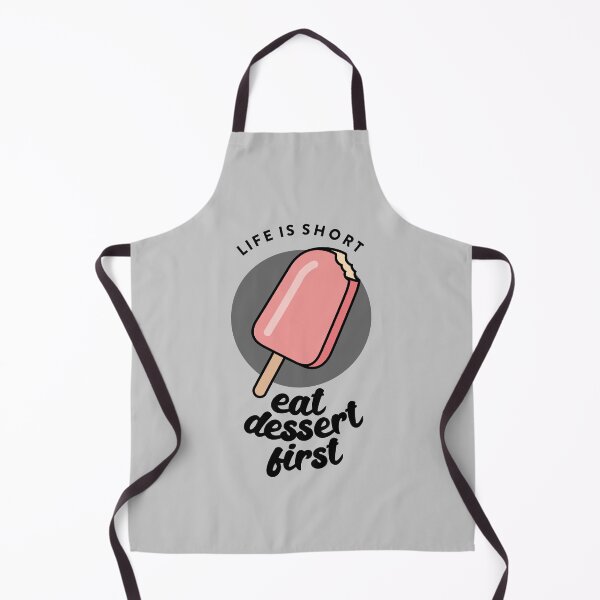 Item preview, cute kawaii ice cream "life is short - eat dessert first" designed and sold by TrueType.